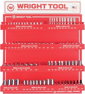 Wright Tool 78 Pc.Metric 1/4" & 3/8" Dr. 6 & 12 Pt. Sockets