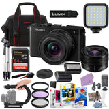 Lumix S9 Mirrorless Camera with 18-40mm f/4.5-6.3 Lens (Black) Bundle + Accessory Package with 64GB Memory by Panasonic – Black, Pack of 30, Model BH52-S91840-71626