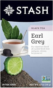 Stash Tea Black Tea, Earl Gray, 20 Tea Bags, 1.3 oz (38 g)