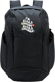 Retro Groovy Im ELARA Doing ELARA Things Funny Mother's Day Sport Backpack