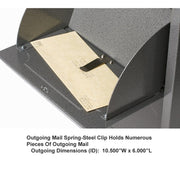 dVault Sand / 14"L x 14"W x 20"H / Industrial Wall-Mount Mailboxes