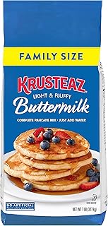 Krusteaz Complete Buttermilk Pancake and Waffle Mix, Light & Fluffy, 7 lb Bag