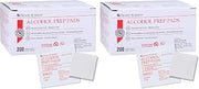 Henry Schein Medium Alcohol Prep Pads, 70% IPA, 2-ply, Sterile, 200 Ct (Pack of 2)
