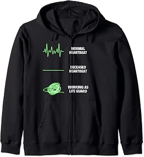 Life Guard Worker Swimmers Life Saver Funny Life Guard Zip Hoodie