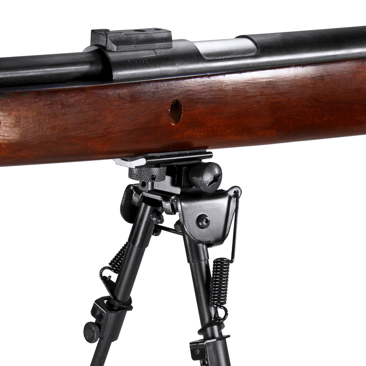 Low Spring Loaded Bipod By by Barska – One Size, Aluminum, Black, Model AW11894