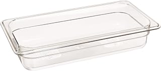 Royal Industries Steam Table Pans, polycarbonate, 2" Third-Size, clear