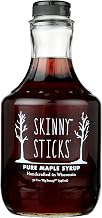 Skinny Sticks' Pure Maple Syrup, Kosher, 32 Fluid Ounce (Pack of 6)