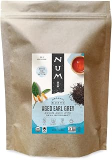 Numi Organic Tea Aged Earl Grey, 16 Ounce Pouch (Pack of 6) Loose Leaf Black Tea, 200+ Cups Per Bag, Packaging May Vary