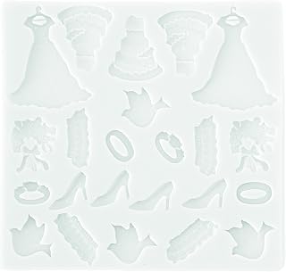 Silikomart 71.466.00.0096 Mould for Sugar Paste SLK366 Wedding Silicone-White
