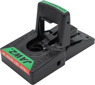 JT Eaton 409 Jawz Indoor Plastic Mouse Trap for Solid or Liquid Bait, Instant Kill Mouse Traps, No-Touch Disposal with Trap Set Indicator 24-Pack