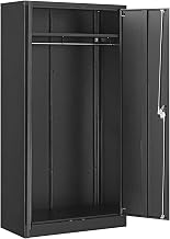 Global Industrial Wardrobe Storage Cabinet with Garment Rod, Steel