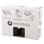 Group High-Density Interleaved Commercial Can Liners by Inteplast – 150 Count (Pack of 1), 45.0 gallons, High Density Polyethylene, Black, Model S404822K