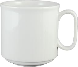 Vertex China CB-17 Crystal Bay Mug Stacking, 3-1/8", 9 oz., Bright White (Pack of 36)