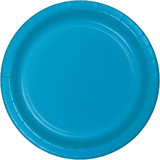 Creative Converting Touch of Color 24 Count Paper Dinner Plates, Turquoise