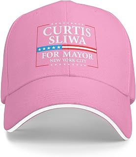 Curtis Sliwa for New York City Mayor 2025 Election Hat Race Golf Hats Dad Baseball Cap Pink