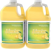Diversey Limon Pot & Pan Detergent - Tough On Grease, Easy On Hands - High-Sudsing Liquid Dish Soap Concentrate, Lemon Fresh Scent, 1-Gallon (Pack of 2)