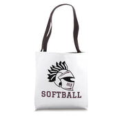 Curtis High School Warriors Softball Tote Bag by Curtis High School, Staten Island, NY 10301 – 16 inches, White, Model AGQ6DEG2JQVUS_16INCHES