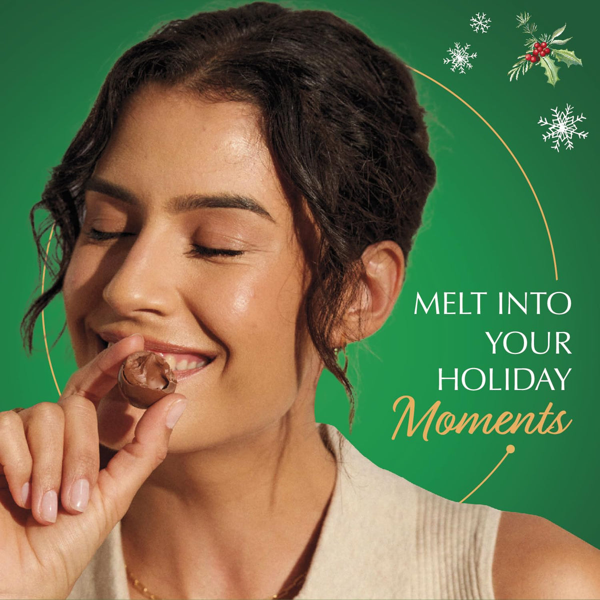 LINDOR Peppermint Cookie Milk Chocolate Candy Truffles by Lindt – 8.5 Ounce (Pack of 1), white