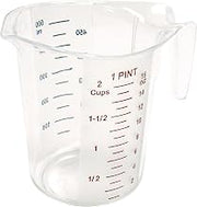 Winco 1 Pint Clear Plastic Measuring Cup