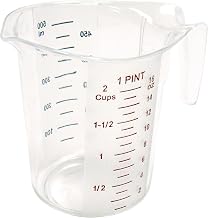 Winco 1 Pint Clear Plastic Measuring Cup