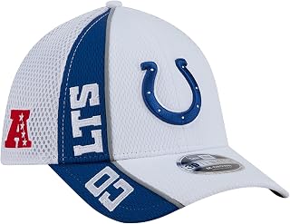 New Era Men's White/Royal Indianapolis Colts Dash 39THIRTY M-Crown Flex Hat