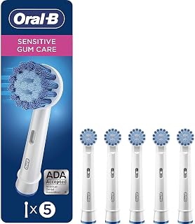 Sensitive Gum Care Replacement Brush Heads for an Oral-B Electric Toothbrush, Pack of 5