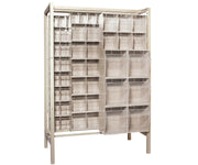 QUANTUM STORAGE SYSTEMS 77" H x 52" W x 26" D / 101 Drawers Free Standing Slider Systems Ivory / Ivory Office Furniture & Lighting