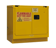 Flammable storage by Durham – 22, Alloy Steel, Yellow, Model 1022UCS-50