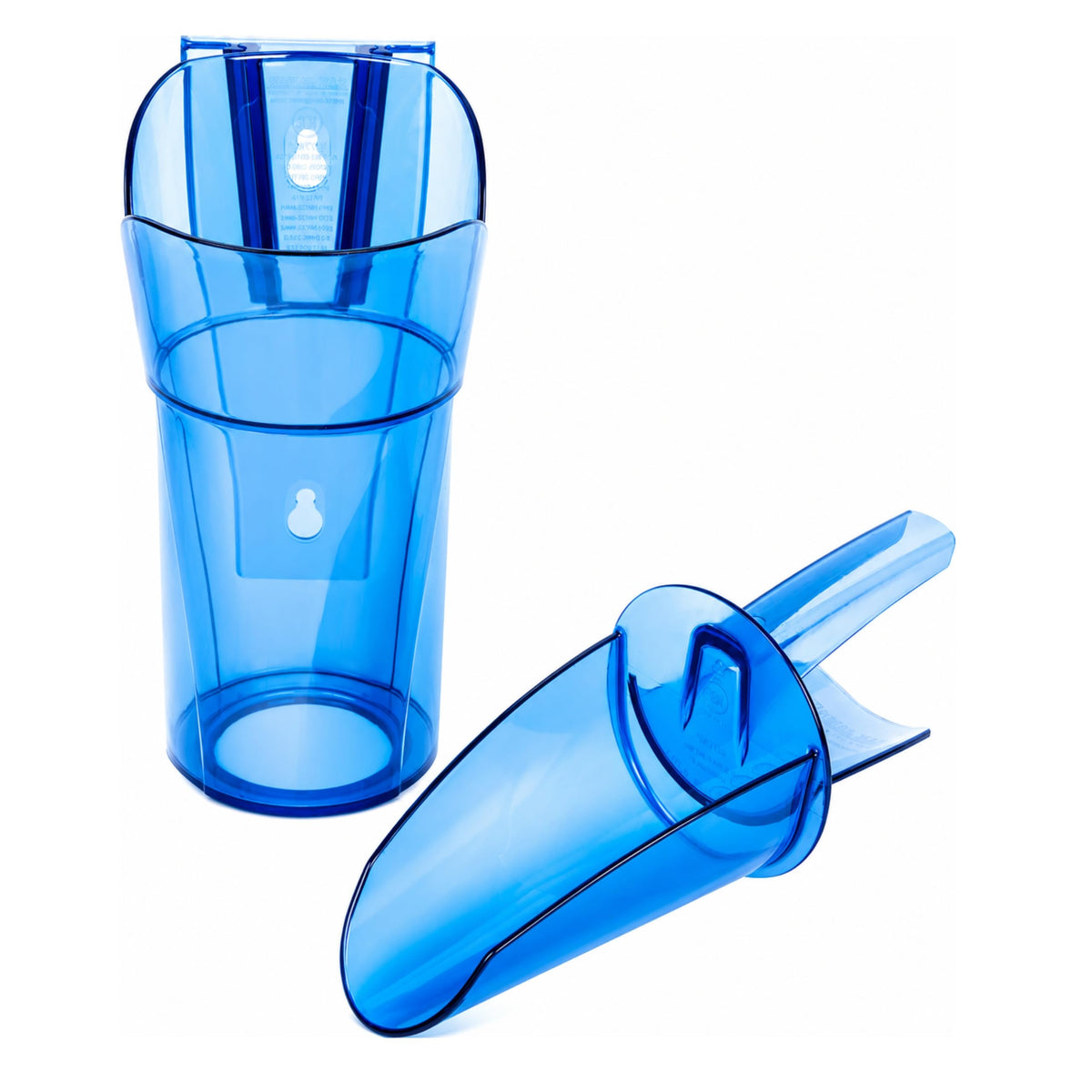 Ice Scoop by San Jamar – 20 oz to 24 oz, 24.0 ounces, Polycarbonate (PC), Blue, Model SI7700