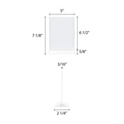 5" x 7" table card holder by Thunder Group – Plastic, Clear, Model PLMH003