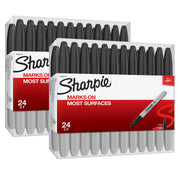 Permanent Markers by Sharpie – 1 Count (Pack of 48), Black, Pack of 2, Model 20429182PK