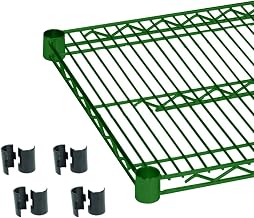 Thunder Group Epoxy coating wire shelves 18" x 60" with 4 set plastic chip, comes in 2 shelves