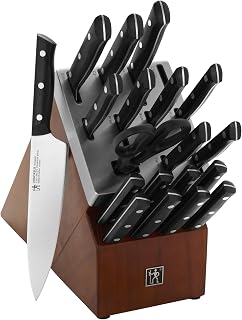HENCKELS Dynamic 20-Pc Knife Set, Razor-Sharp German Engineered | The Perfect Kitchen Knife Set for Effortless Cutting, Informed by 100+ Years of Mastery. Dishwasher safe, Comfortable Handle