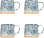 10 Strawberry Street Rhea Mug, Blue, Set of 4