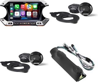 Alpine JL Wrangler i509-WRA-JL, (2 Pair) SPV-10TW-WRA & Premium Audio Intergration Bundle