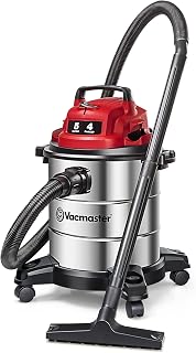 Vacmaster VOC508S 1101 5-Gal 4 Peak HP Stainless Steel Wet/Dry Vac Red
