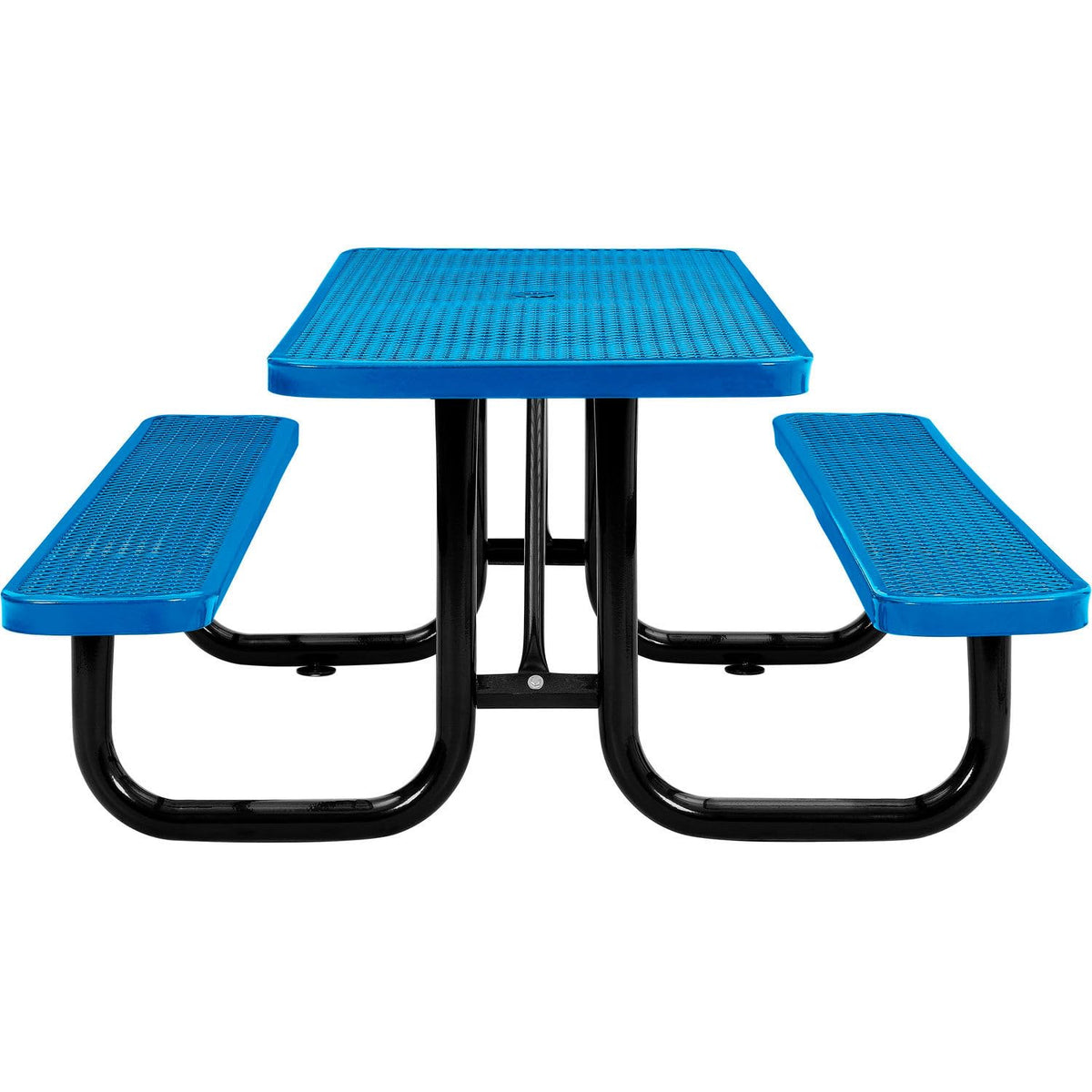 Global Industrial Blue / 74 inches x 62 inches x 29.5 inches / Industrial Picnic Tables