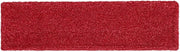 Rubbermaid Commercial Products 18 inch Adaptable Flat Mop Microfiber Pad, Red, for Janitorial/Professional Cleaners and Light-Duty Cleaning/Mopping with Tab/Pocket Functions