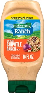 Hidden Valley Southwest Chipotle Ranch Condiment and Dressing, Easy Squeeze Bottle, 16 Fl Oz (Package May Vary)