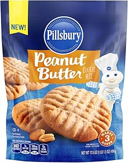 Pillsbury Peanut Butter Cookie Mix, 17.5-Ounce (Pack of 6)