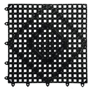 Black PVC Bar Mat - 12"L x 12"W by HUBERT – Commercial Grade