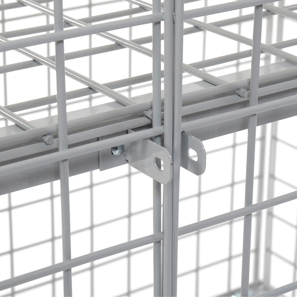 Global Industrial 4' x 2' x 4' / Grey / Industrial Storage Lockers