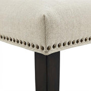 Beige Fabric Dining Chair with Comfortable Backrest by Furnifact – Beige