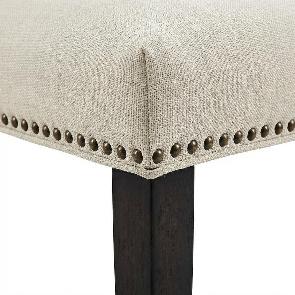 Beige Fabric Dining Chair with Comfortable Backrest by Furnifact – Beige