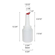 2 QT Storer and Pour by Thunder Group – 2 Quarts, Plastic, Red, Pack of 2, Model PLSNP02R