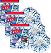O-Cedar Genuine RinseClean Deep Clean Spin Mop Head Replacement | Machine Washable | Reusable | Microfiber Refill | 40% More Cleaning Power (Pack of 3)