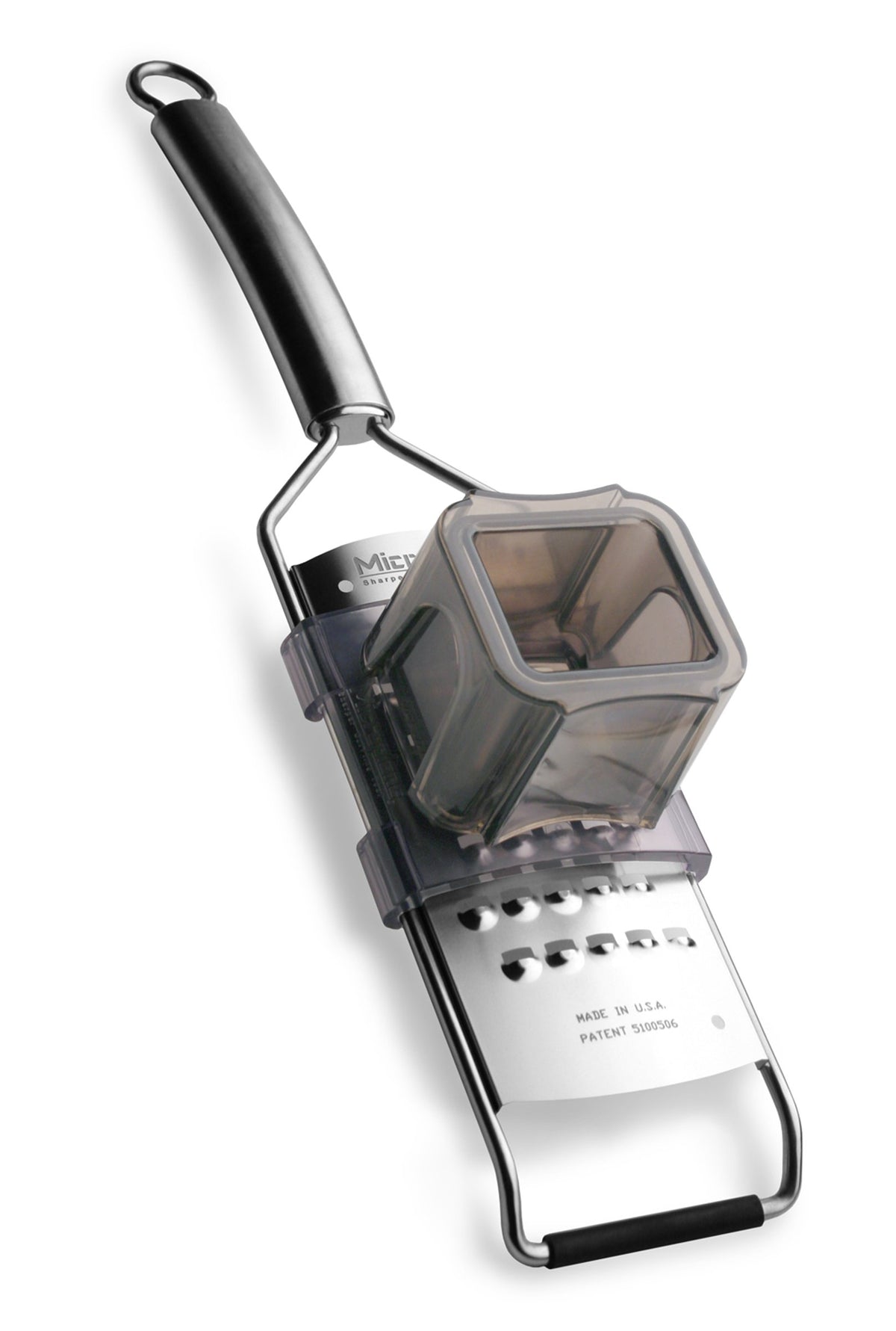Professional Series Grater (Slider Attachment) by Microplane – 18/8, Stainless Steel, Clear, Model 38057