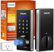 PHILIPS Wi-Fi Smart Door Lock with Handle, WiFi Front Door Lock Set App Control,Fingerprint ID,Auto Lock