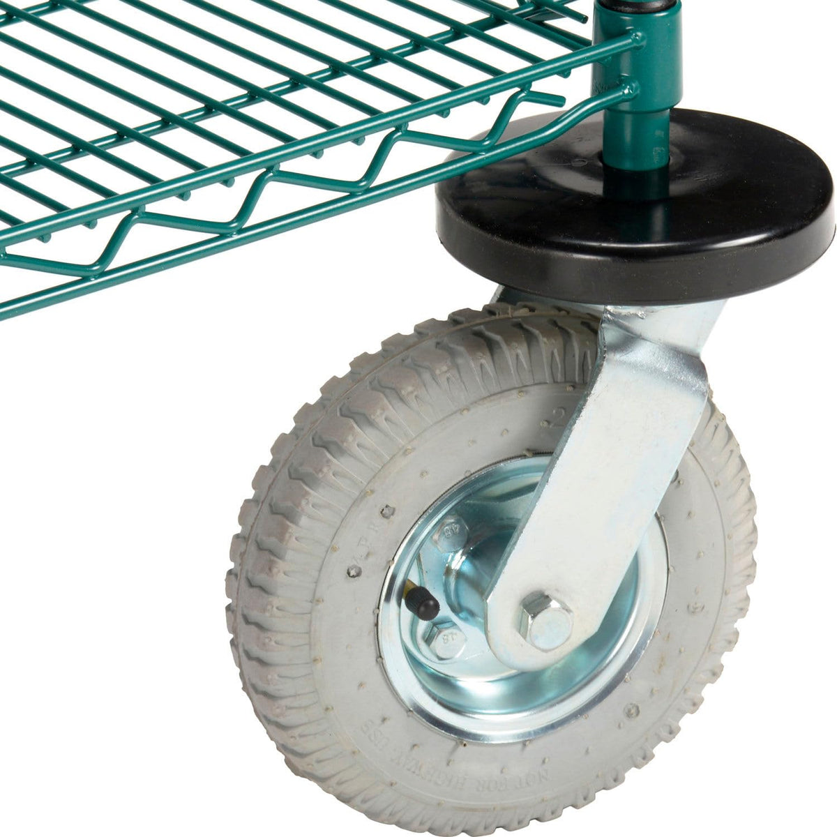 3 Shelf CART by Nexel – Alloy Steel, Green Epoxy, Model SC2436NG3
