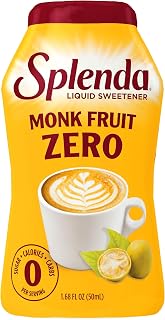 SPLENDA Monk Fruit Liquid Zero Calorie Sweetener Drops, 1.68 Fl Oz